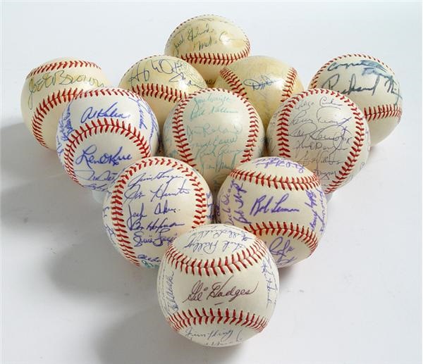 - Assorted Team Signed and Celebrities Signed Baseballs (68)