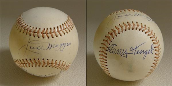 - Joe DiMaggio-Stengel Signed Baseball