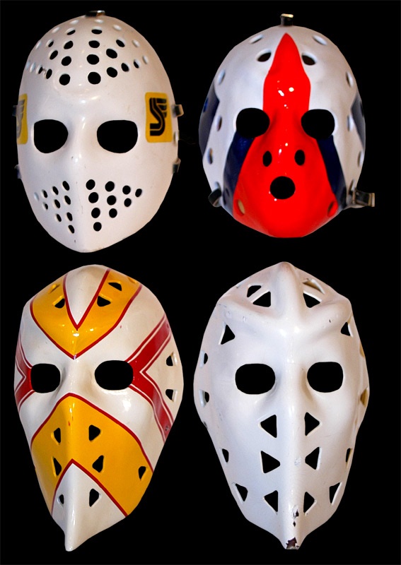 - <b>1970’s Professional Quality Game Used Goalie Worn Collection (4)</b>