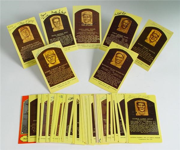 - Baseball Hall of Fame Signed Plaque Collection (73)