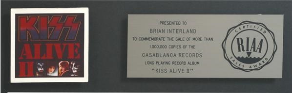 - KISS Alive II Gold Record