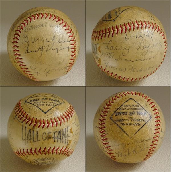 - 1939 Hall of Fame Signed Baseball