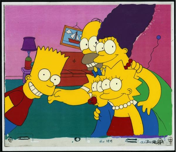 - Simpsons Animation Cell