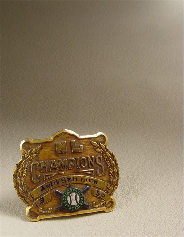 - Andy Seminick's 1950 National League Championship Belt Buckle
