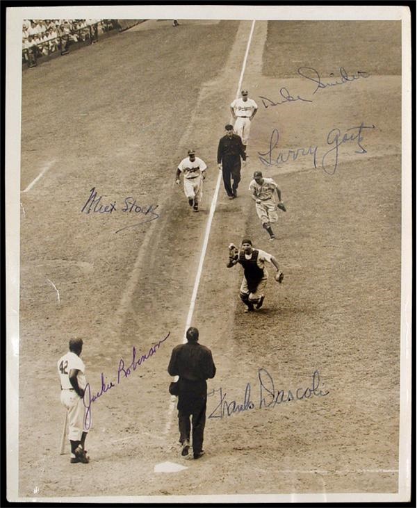 - Jackie Robinson Signed Wire Photo