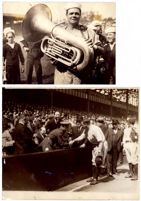 - Two Great Babe Ruth & Lou Gehrig Photographs