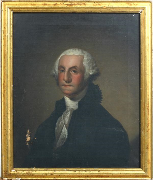 - 1800's George Washington Oil Painting