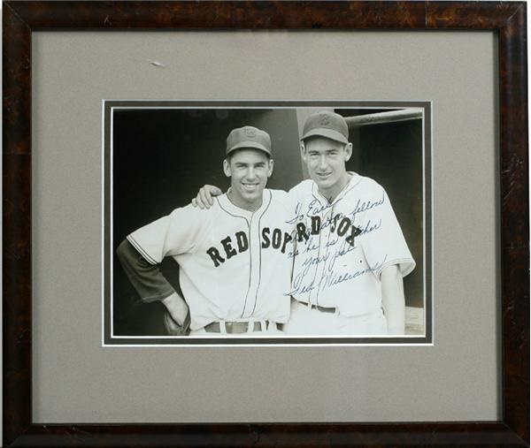 - Ted Williams Vintage Signed Photo to Teammate