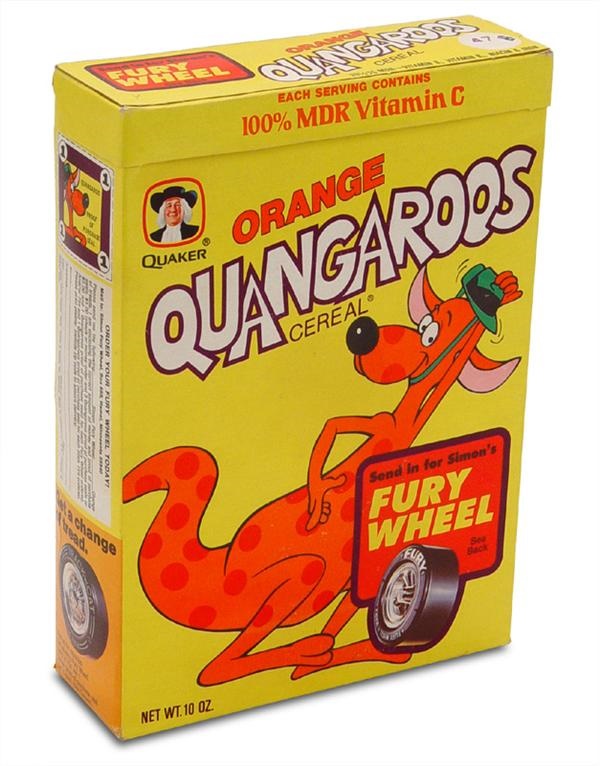 - Quangaroos Cereal Box