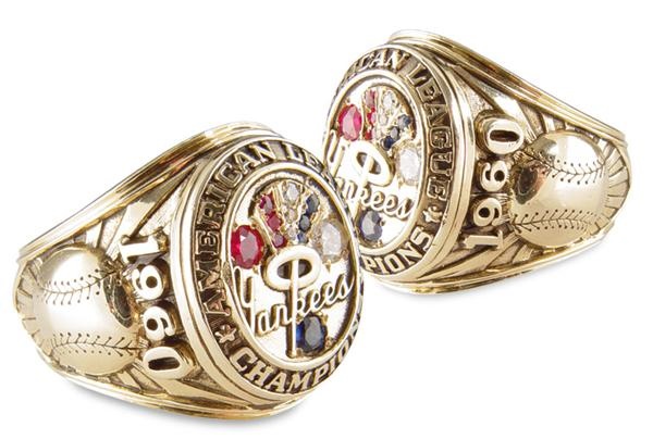 - 1960 New York Yankee American League Championship Ring