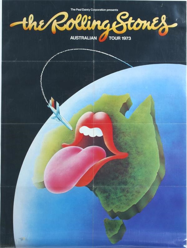 - 1973 Rolling Stones Australian Tour Poster