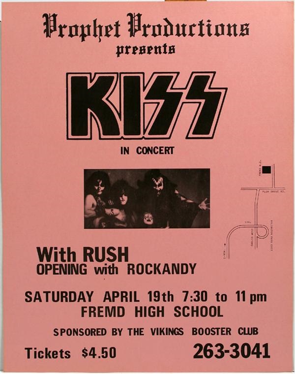 KISS - 1975 KISS Poster at Fremd High School