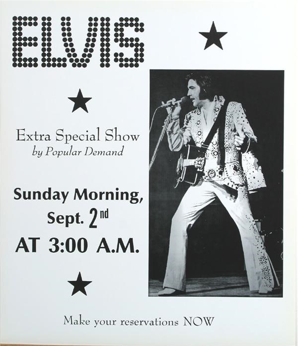 - 1973 Elvis "Extra Special Show" Vegas Hilton Poster