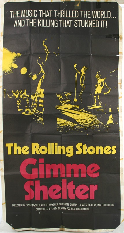 1970 Rolling Stones Gimme Shelter Poster and Press Book