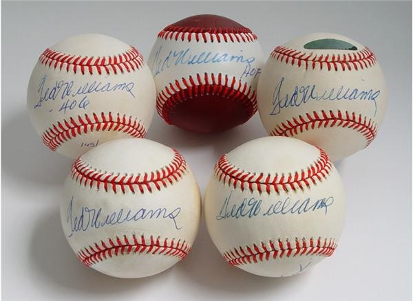 - Ted Williams Signed Baseballs (6)