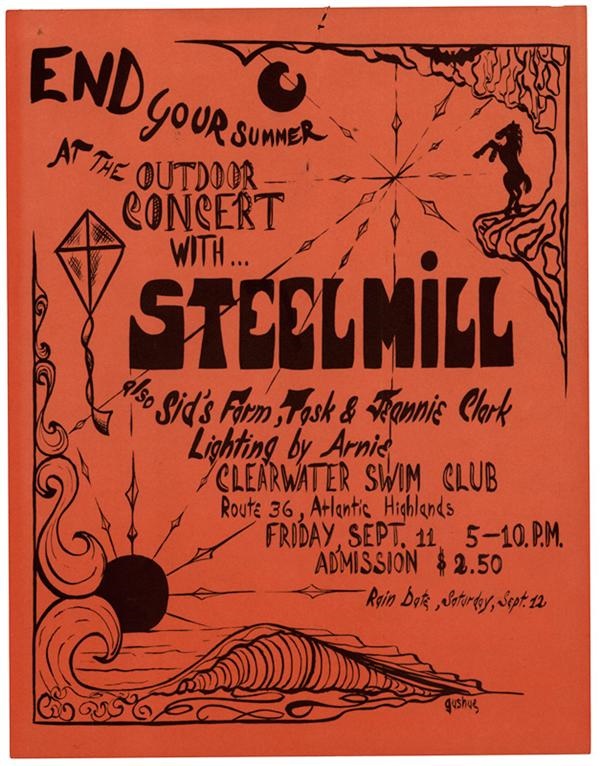 Bruce Springsteen - 1970 Steel Mill Concert Handbill