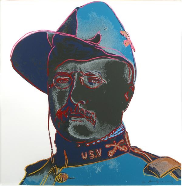 - Andy Warhol Original Teddy Roosevelt Silkscreen