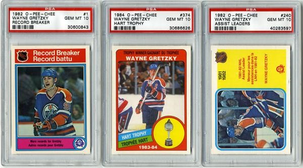 - Wayne Gretzky Collection of PSA 10's (9)