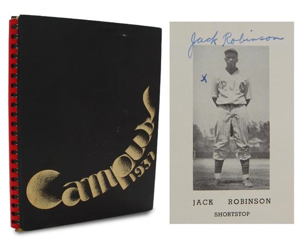 - Jackie Robinson 1937 Signed College Yearbook