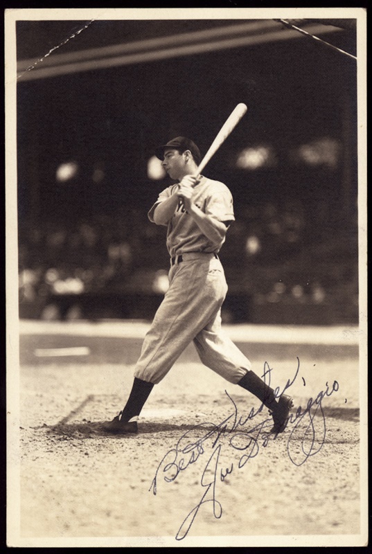 - Joe DiMaggio Circa 1941 Signed George Burke Photograph