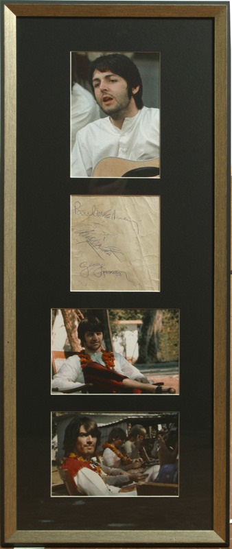 - 1967 Partial Beatles Autographs