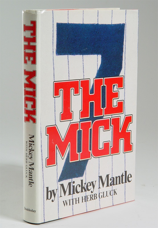 - "The Mick" Hardcover Book Autographed by Mickey Mantle