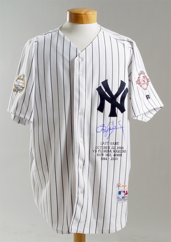 - 1993 Roger Clemens Career Commemorative Autographed Jersey