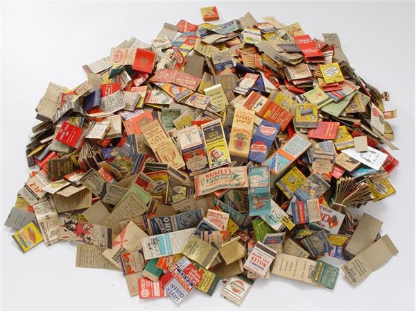 - 1930's & 40's Match Book Cover Lot (1000+)