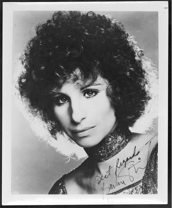 - Vintage Autographed Barbara Streisand 8'x10"