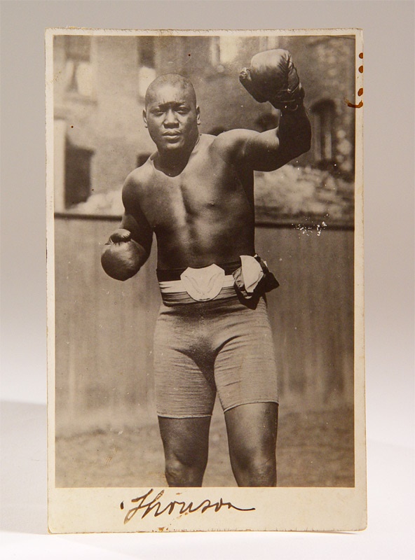 - Rare Jack Johnson Boxing Post Card