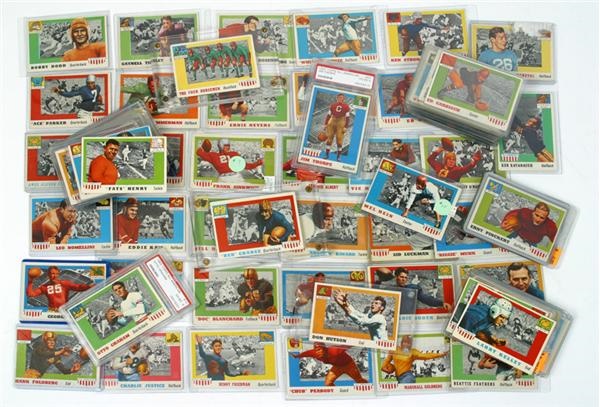 - 1955 Topps All-American Football Cards Lot (100)
