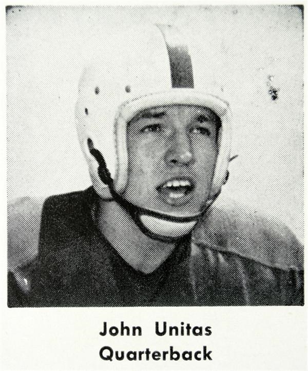 - 1954 University of Dayton vs Louisville Football Program w/ Johnny Unitas