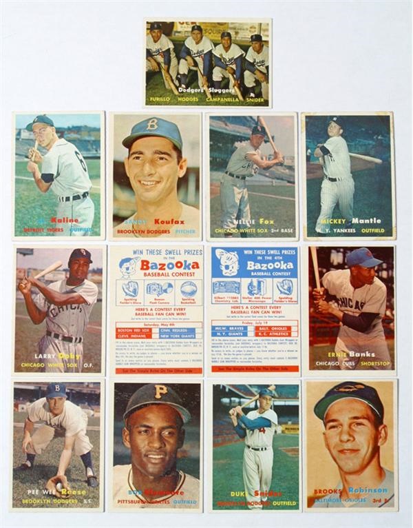 - Lot of eleven (11) Topps Hall of Fame Vintage Cards
