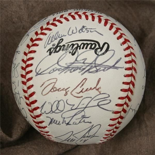 1996 San Francisco Giants Team Signed Baseball