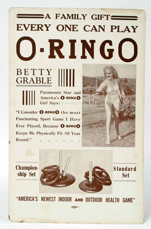 - Vintage Betty Grable Advertising Broadside