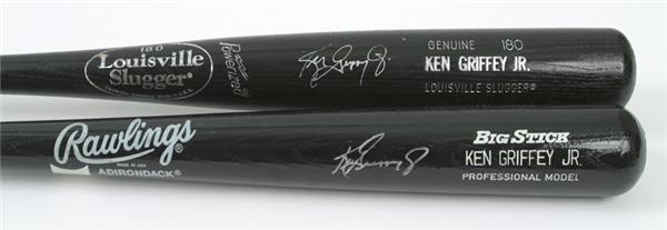- Ken Griffey Jr. Autographed Bat Lot (2)