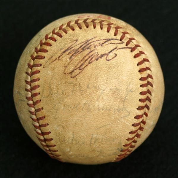 - 1972 Pittsburgh Pirates Team Signed Baseball w/ Clemente