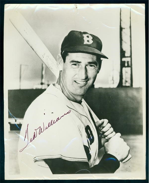 - Ted Williams Autographed 8x10"