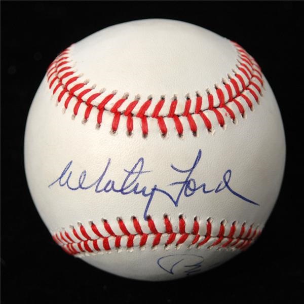 - Mickey Mantle & Whitey Ford  Autographed Baseball