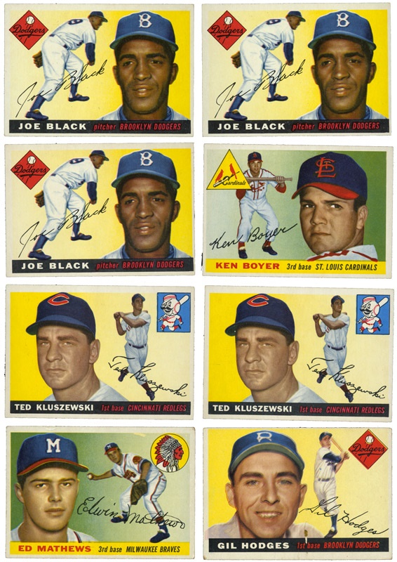 Collection of 66 1955 Topps Cards EX-MT