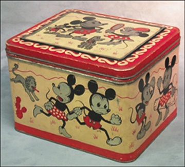 Disney - 1930's Mickey Mouse Disney Swiss Mammoth Tin