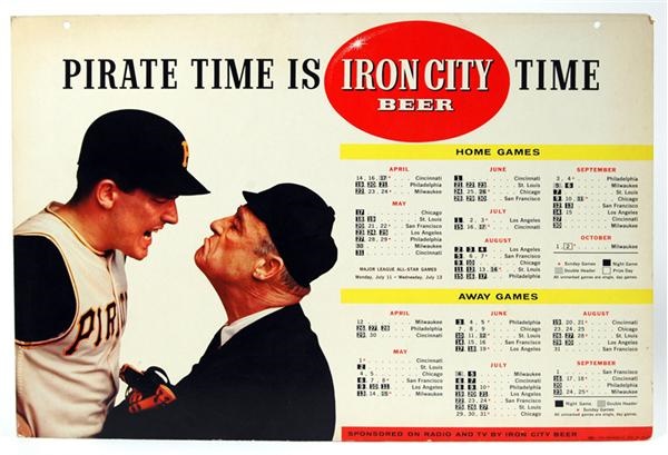- World Champion 1960 Pittsburgh Pirates Cardboard Adverting Sign (16"x24")