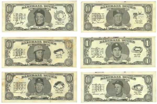 - Huge lot of 118 1962 Topps Baseball Bucks