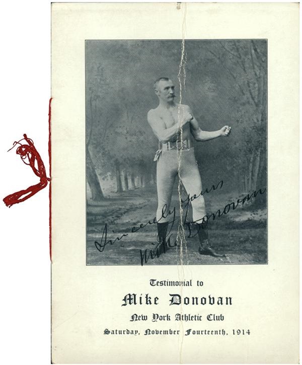 - 1914 Mike Donovan Testimonial Program