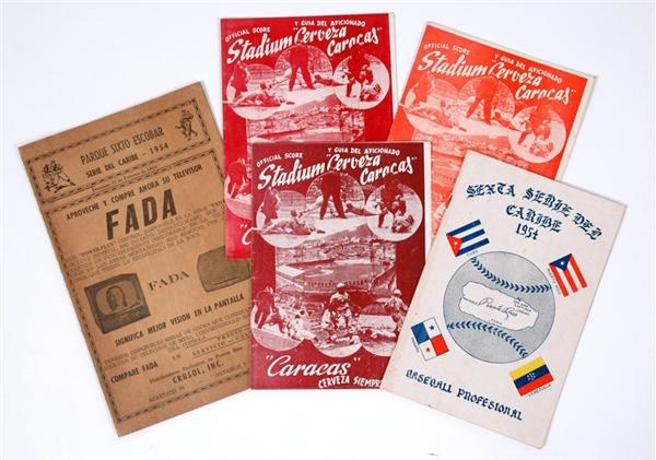 - 1950s Carribean World Series Programs & Scorecards (5)