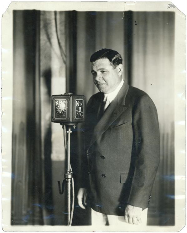 - 1930 Babe Ruth Photo (8”x10”)