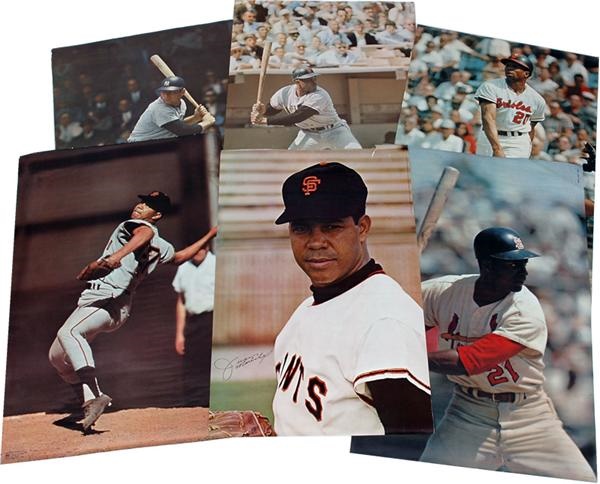 - 1970's Sports Illustrated Posters with Mickey Mantle and Willie Mays (8)