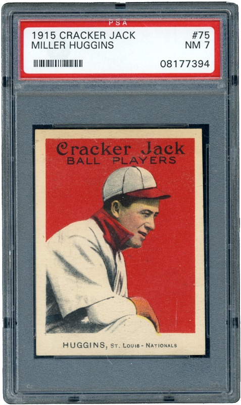 - 1915 Cracker Jack #75 Miller Huggins PSA 7