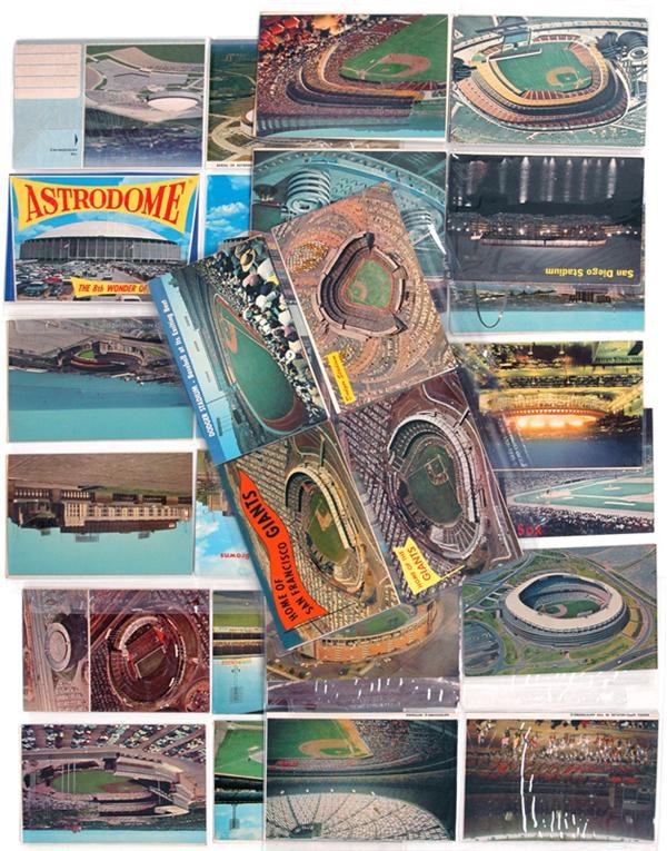 Collection of 1960's Baseball Stadium Post Cards (71)