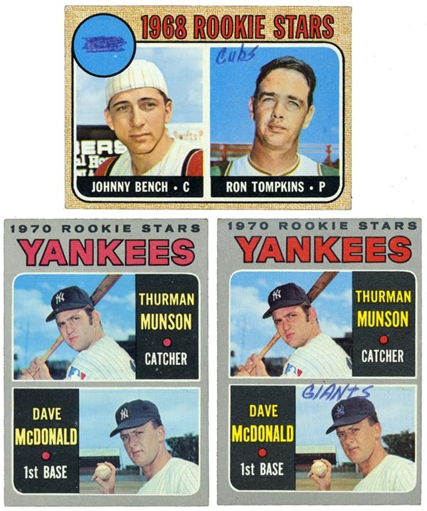 - 1950's-1970's Misc. Baseball Card Lot (450+)